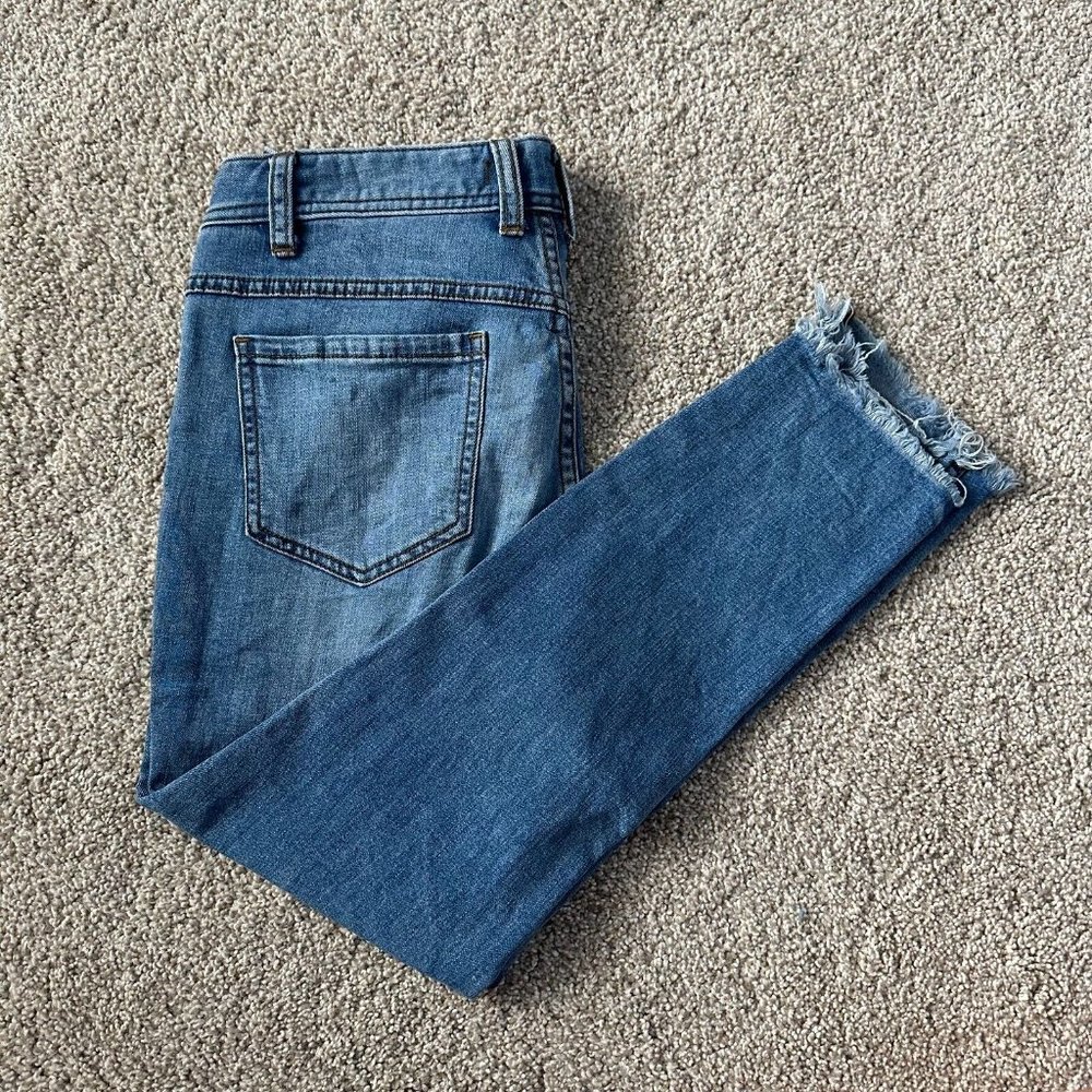 free people raw hem skinny jeans 🤍 28